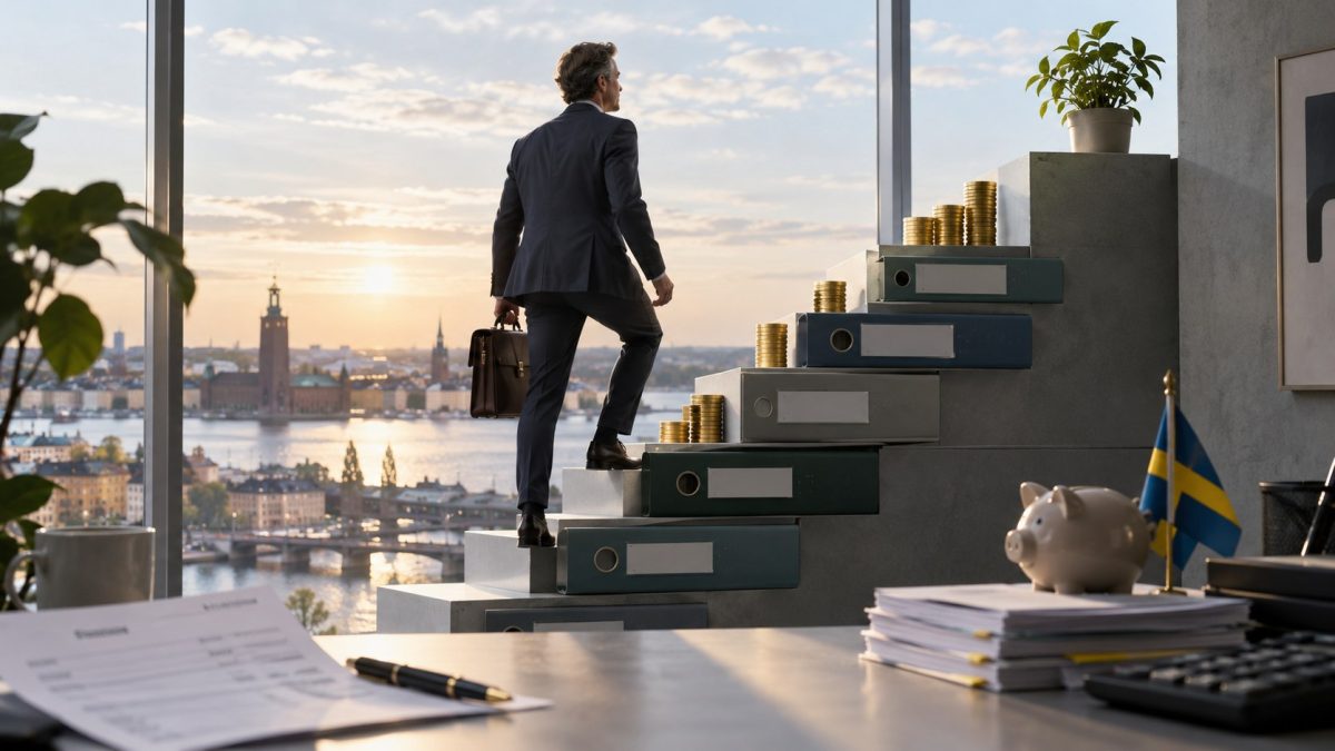 Skattekilarna, grundbeloppet 333 600 kr efter 2026 års 3:12-reform, lönens dolda trygghetsvärde – och beslutsordningen som håller: trygghet först, 20-procentaren sedan.
