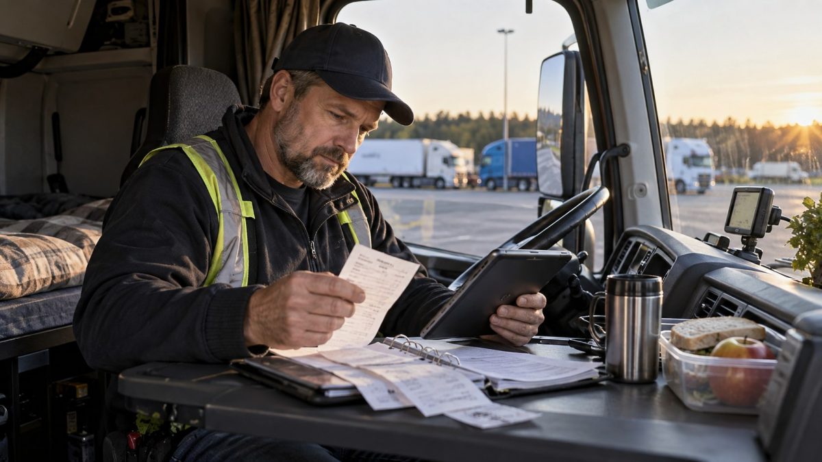 Medellön ca 34 400 – fjärr med ob och skattefria traktamenten betydligt mer. Behörigheternas värde och checklistan som skiljer seriösa åkerier från resten.