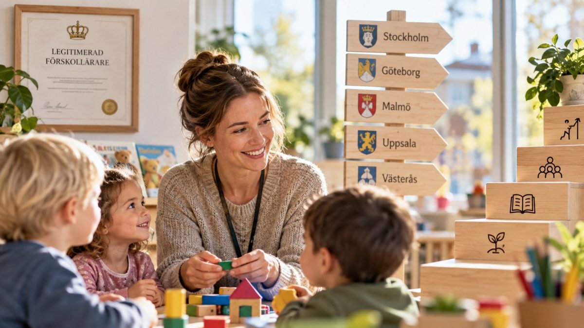 Medellön ca 36 000 kr trots högskoleexamen och bristläge. Legitimationens löneeffekt, kommunen som största variabel och fem spakar som faktiskt fungerar.