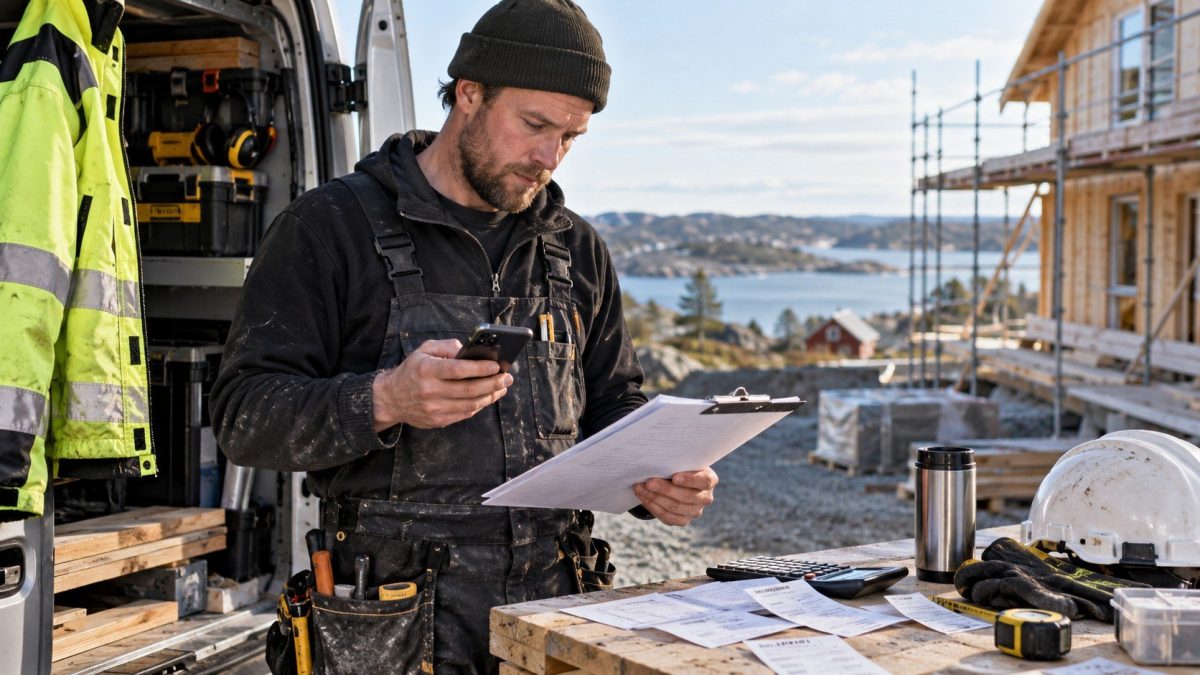 Medellön ca 37 000 kr – men ackord och traktamenten lyfter goda månader mot 48 000. Byggavtalets prestationslön, ROT-marknaden och planen för kroppen.