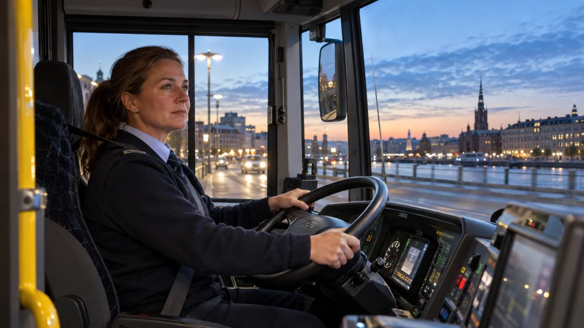 Busschaufför lön